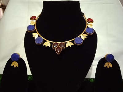 Mysticziba Brass Gold-plated Multicolor Jewellery Set(Pack of 1)