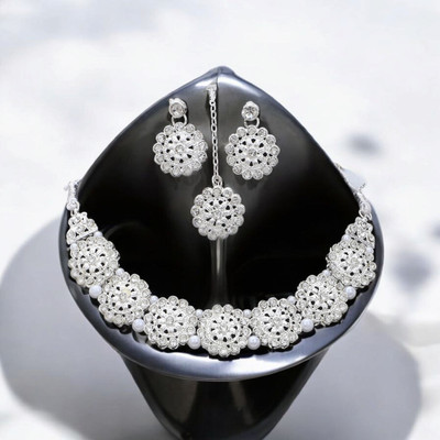 Kapani Fashion Alloy Silver Silver Jewellery Set(Pack of 1)