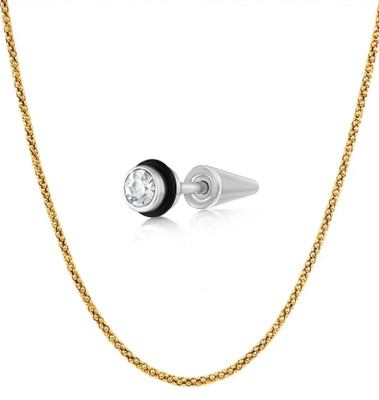 mattrachaya Brass, Stainless Steel Gold-plated, Brass Silver, Gold Jewellery Set(Pack of 2)