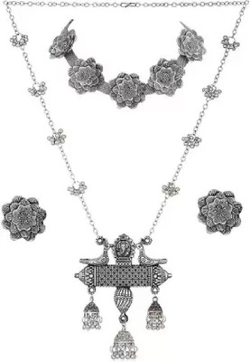 COSMODUST Oxidised Silver Silver Silver Jewellery Set(Pack of 2)
