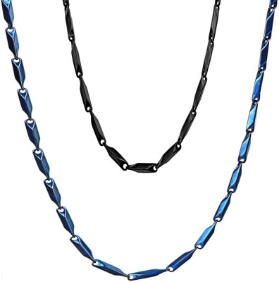 Juneja Enterprises Metal Blue, Black Jewellery Set(Pack of 2)