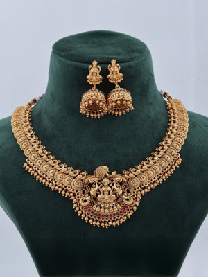 RIENTA JWL Alloy Gold-plated Gold Jewellery Set(Pack of 1)