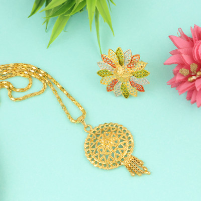 Bhagya Lakshmi Alloy Gold-plated Gold Jewellery Set(Pack of 1)