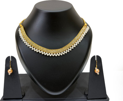 ALANKARSTORE Alloy Gold-plated Gold Jewellery Set(Pack of 1)