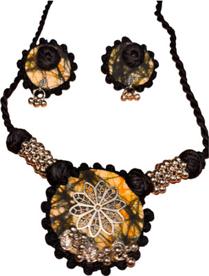 Homeivah Brass 800 Silver Multicolor Jewellery Set(Pack of 1)