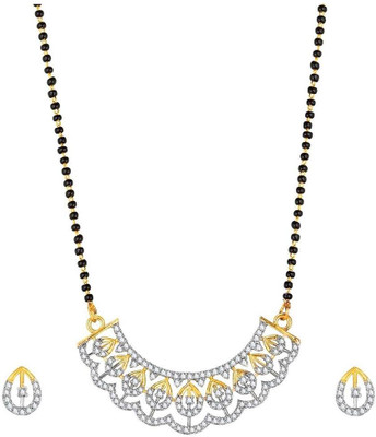 Harsha Creation Alloy Gold-plated Silver Jewellery Set(Pack of 1)