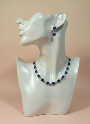 Bhavi Alloy Blue Jewellery Set(Pack of 1)