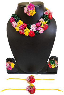 K&K KREATION Fabric Multicolor Jewellery Set(Pack of 1)