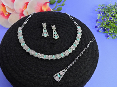 VATSALYA creation Alloy Gold-plated Multicolor Jewellery Set(Pack of 1)