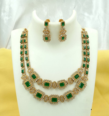 Shilpa Creation Brass Green Jewellery Set(Pack of 1)