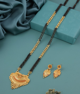 VEMISHTI Brass Gold-plated Gold Jewellery Set(Pack of 1)