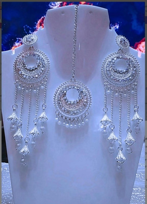 Satyam Collection Oxidised Silver Sterling Silver Multicolor Jewellery Set(Pack of 1)