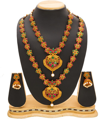 AADITA Alloy Gold-plated Gold Jewellery Set(Pack of 1)