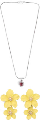 Opus Gems Stone Silver, Yellow Jewellery Set(Pack of 1)