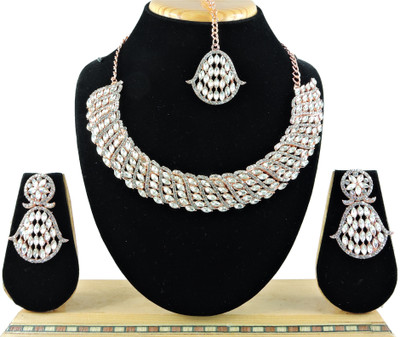 VATSALYA creation Alloy Gold-plated Rose Gold Jewellery Set(Pack of 1)