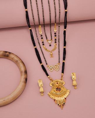 TheSanga Brass Gold-plated Gold Jewellery Set(Pack of 1)