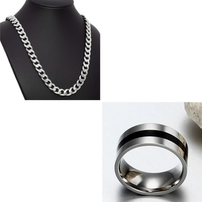 MAATRCHAAYA Stainless Steel Sterling Silver Silver Jewellery Set(Pack of 2)