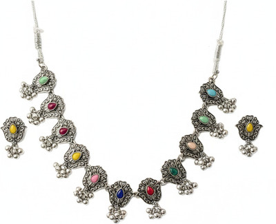 Ornafash Stainless Steel Silver Jewellery Set(Pack of 1)