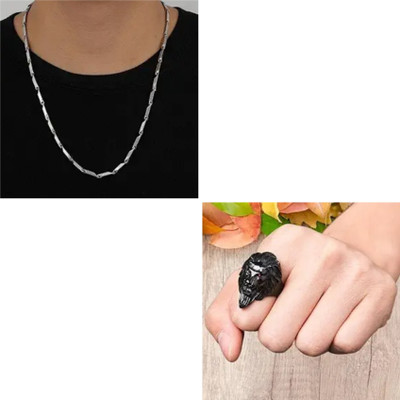 Vipunj Alloy Sterling Silver Silver, Black Jewellery Set(Pack of 1)