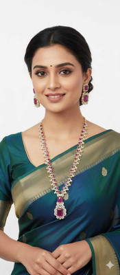 KRIDHA CREATION Alloy White, Pink Jewellery Set(Pack of 1)