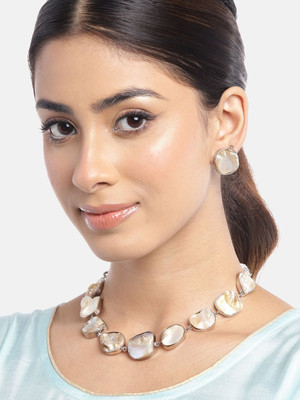 ANOUK Brass Silver Jewellery Set(Pack of 1)