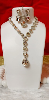 AKARISHIT Alloy Pink, White Jewellery Set(Pack of 1)
