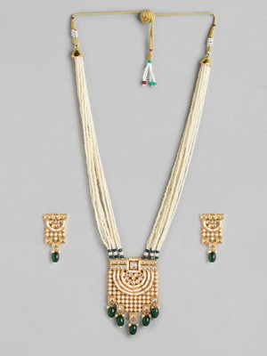 ANOUK Brass Gold-plated Green, Gold Jewellery Set(Pack of 3)