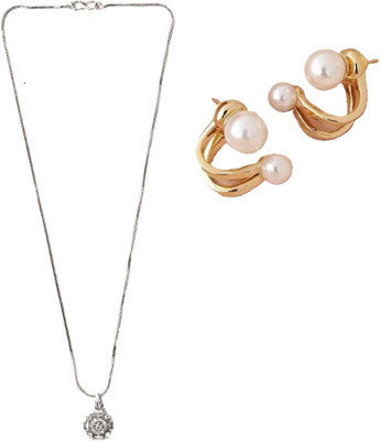 SKG Fashions Stone Silver, Gold Jewellery Set(Pack of 1)