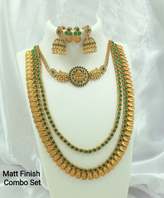 Shilpa Creation Alloy Gold-plated Gold Jewellery Set(Pack of 2)