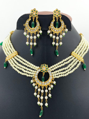 Dado sutho Alloy Gold-plated Green Jewellery Set(Pack of 1)