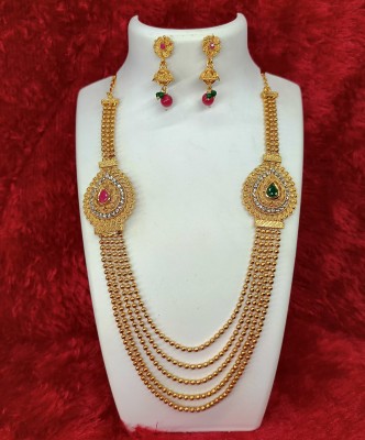 SIRVI ART Alloy Gold-plated Gold Jewellery Set(Pack of 1)