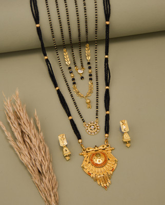 TheSanga Brass Gold-plated Gold Jewellery Set(Pack of 1)