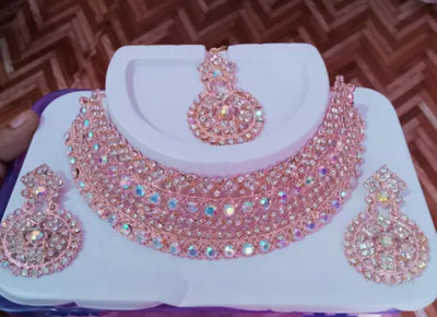 R RADIANTRELICS Alloy Gold-plated Rose Gold Jewellery Set(Pack of 4)