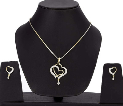 Bhagya Lakshmi Alloy White Jewellery Set(Pack of 1)