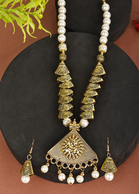 Shree Shyam Alloy White Jewellery Set(Pack of 2)