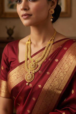 Maruti king Brass Gold-plated Gold Jewellery Set(Pack of 1)