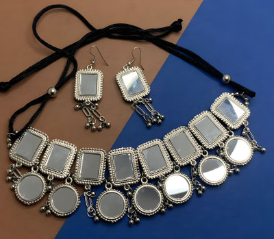 Jewelery Mart Oxidised Silver Silver White Jewellery Set(Pack of 1)