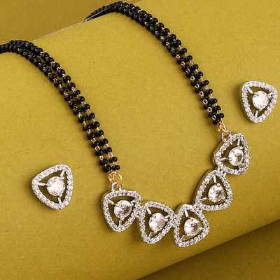 Bhagya Lakshmi Alloy Black, Silver Jewellery Set(Pack of 1)
