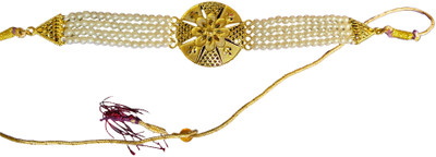 Sonali Imitation Store Alloy Gold-plated Gold, White Jewellery Set(Pack of 1)