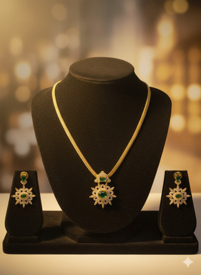 sr pro Alloy Gold-plated Gold Jewellery Set(Pack of 1)