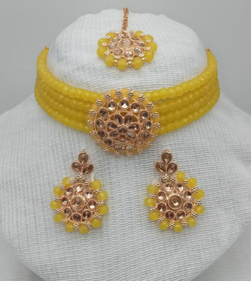 RANUJA PRODUCT Alloy Gold-plated Yellow Jewellery Set(Pack of 1)