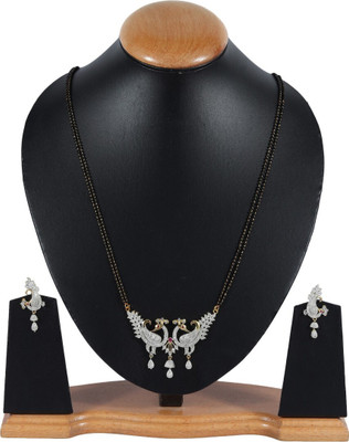 REVERSEA Alloy Gold-plated White Jewellery Set(Pack of 1)