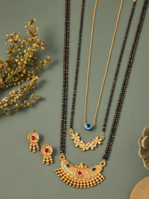 ANOUK Brass Gold-plated Multicolor Jewellery Set(Pack of 1)