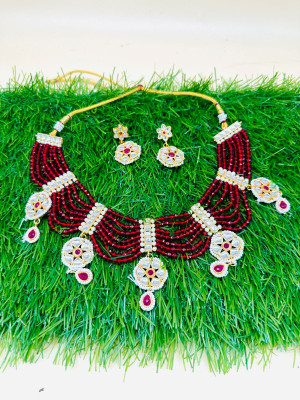 Dado sutho Brass Red, Silver Jewellery Set(Pack of 1)