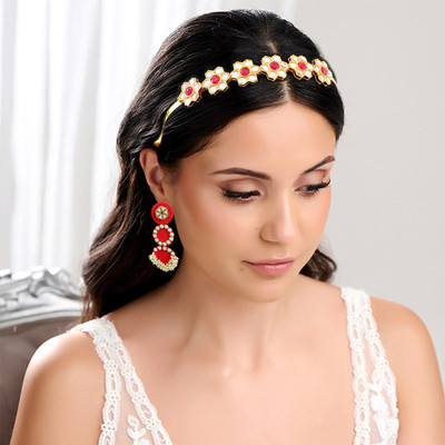 University Trendz Alloy Gold-plated Multicolor Jewellery Set(Pack of 1)