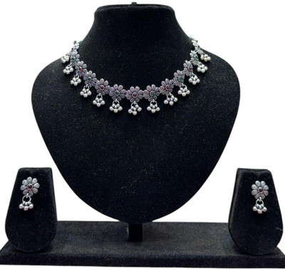 MODELFLUX Brass Gold, White Jewellery Set(Pack of 1)