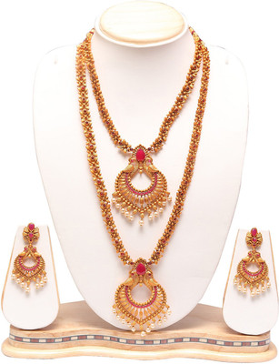 Swarajshop Alloy Gold-plated Gold Jewellery Set(Pack of 1)