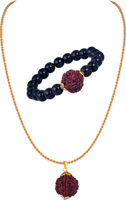 JFL Jewellery for Less Copper Gold-plated Gold Jewellery Set(Pack of 1)