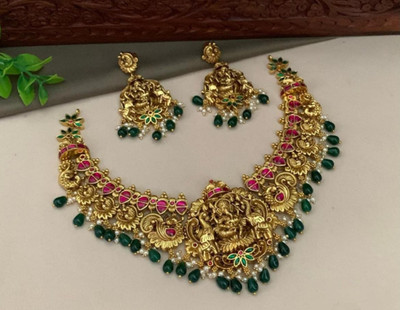 REDMOD Alloy Gold-plated Gold Jewellery Set(Pack of 1)