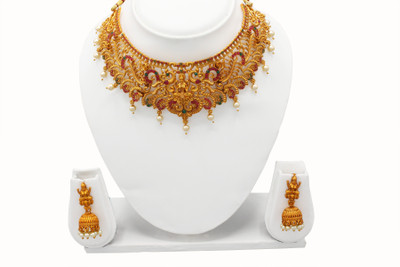 Nagneshi Art Alloy Gold-plated Multicolor Jewellery Set(Pack of 1)